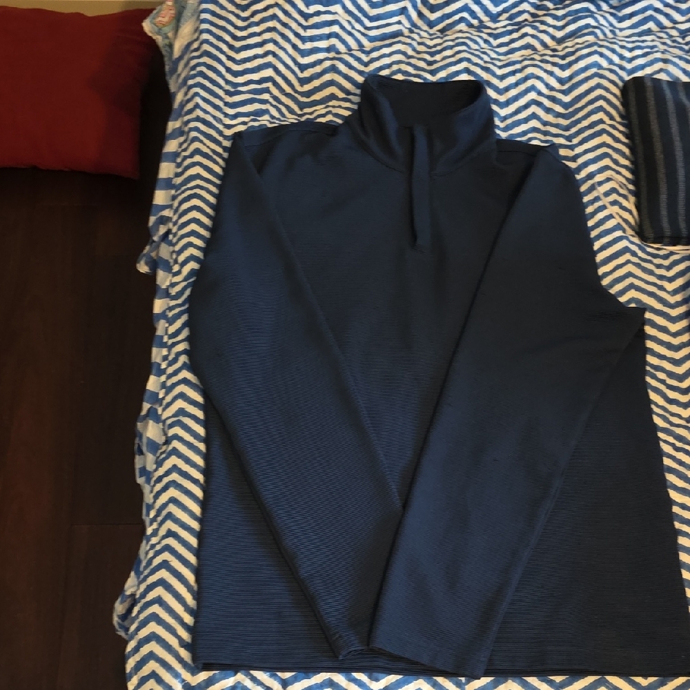 Alfani Men's Deep Blue Zip-Up Sweater